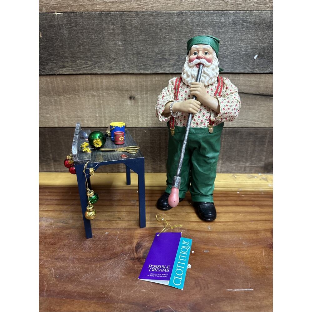 Clothrique Possible Dreams Santa Glassworks RARE 713218 In Box -flaws